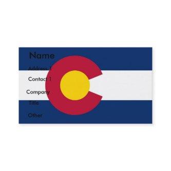 with Flag of Colorado, U.S.A.