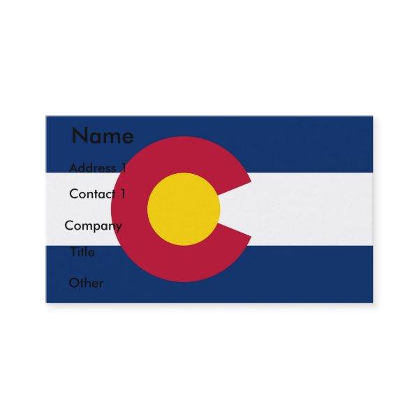 with Flag of Colorado, U.S.A.