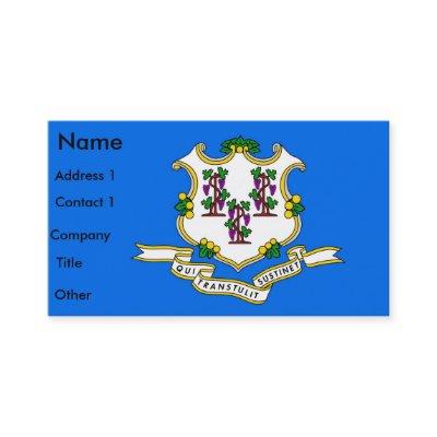 with Flag of Connecticut U.S.A.