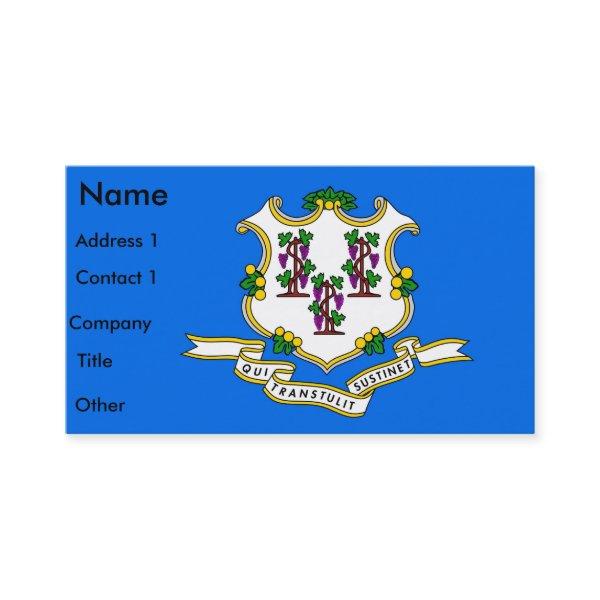 with Flag of Connecticut U.S.A.
