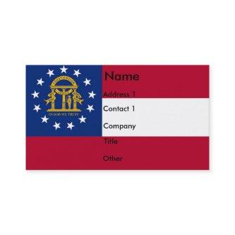 with Flag of Georgia U.S.A.