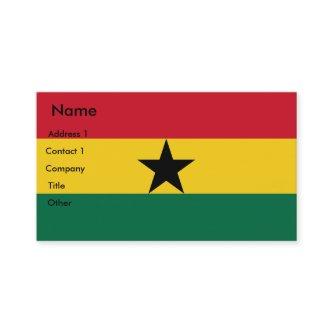 with Flag of Ghana
