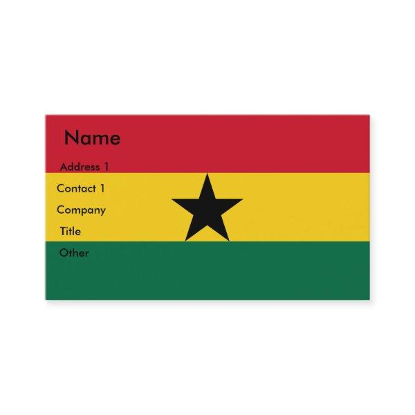 with Flag of Ghana