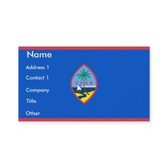 with Flag of Guam, U.S.A.