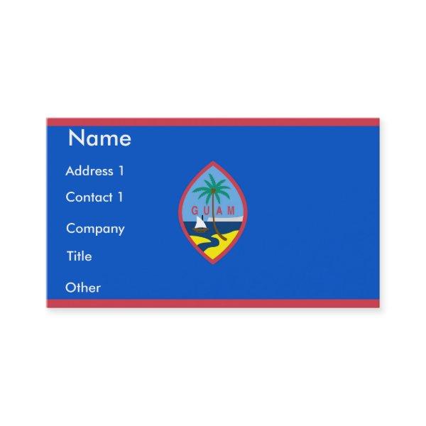 with Flag of Guam, U.S.A.