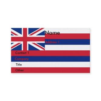 with Flag of Hawaii U.S.A.