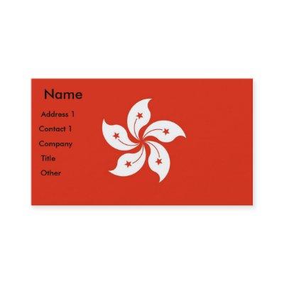 with Flag of Hong Kong, China