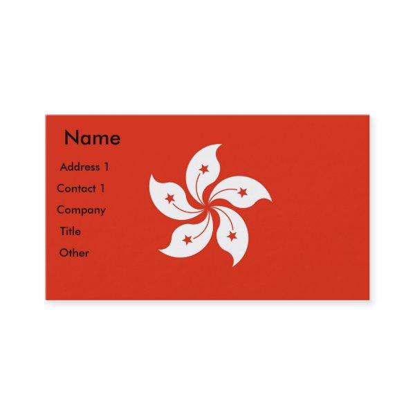 with Flag of Hong Kong, China
