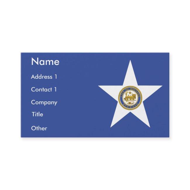 with Flag of Houston, U.S.A.