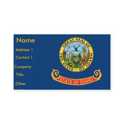 with Flag of Idaho U.S.A.