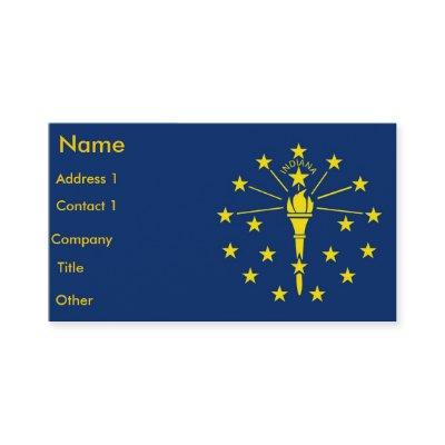 with Flag of Indiana U.S.A.