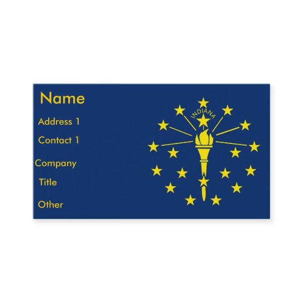 with Flag of Indiana U.S.A.