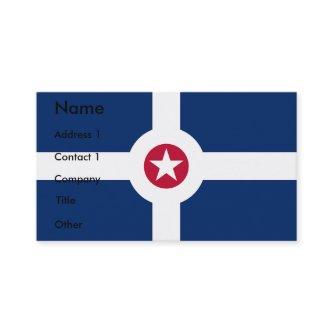 with Flag of Indianapolis, U.S.A.