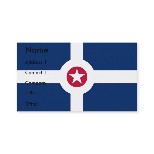 with Flag of Indianapolis, U.S.A.
