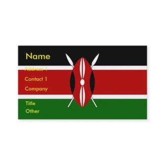 with Flag of Kenya