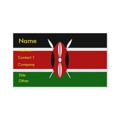 with Flag of Kenya