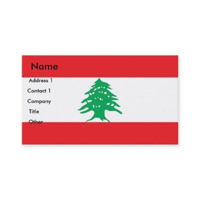 with Flag of Lebanon