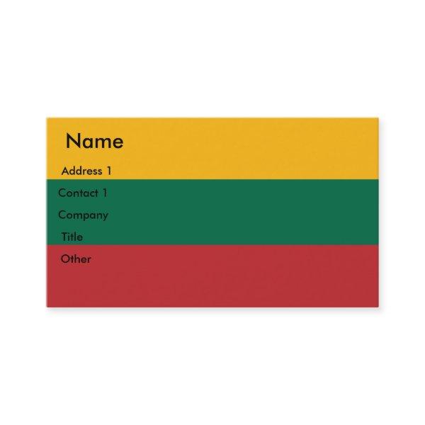 with Flag of Lithuania