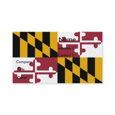 with Flag of Maryland U.S.A.