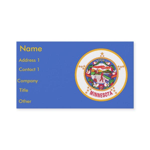 with Flag of Minnesota U.S.A.