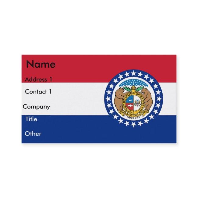 with Flag of Missouri U.S.A.