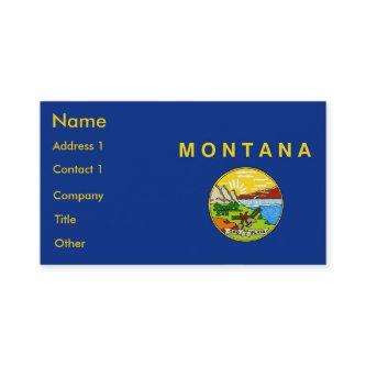 with Flag of Montana U.S.A.