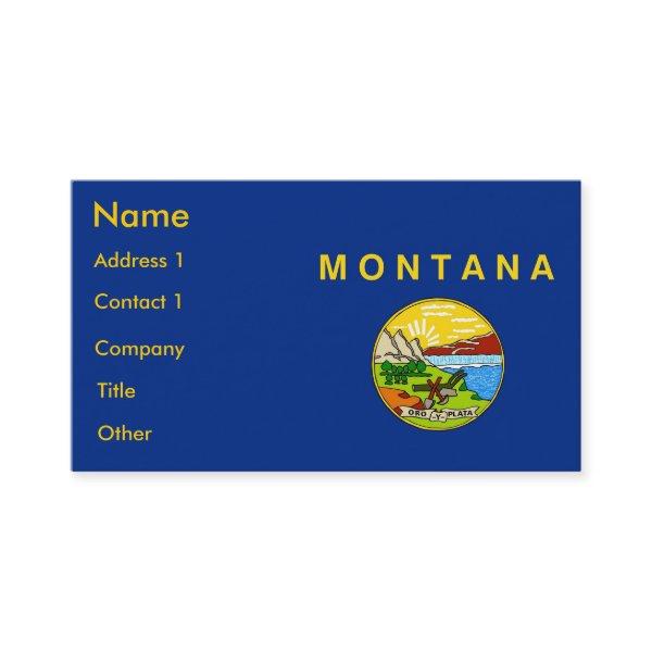 with Flag of Montana U.S.A.