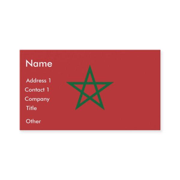 with Flag of Morocco