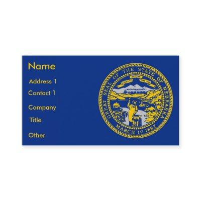 with Flag of Nebraska U.S.A.