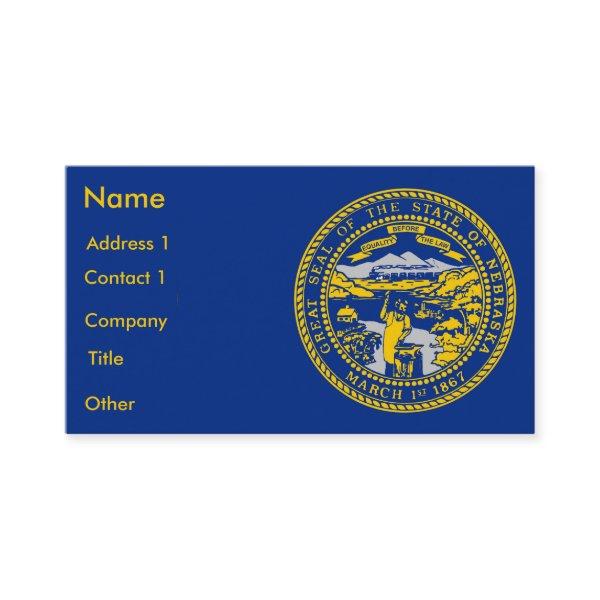 with Flag of Nebraska U.S.A.