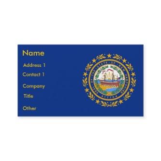 with Flag of New Hampshire U.S.A.