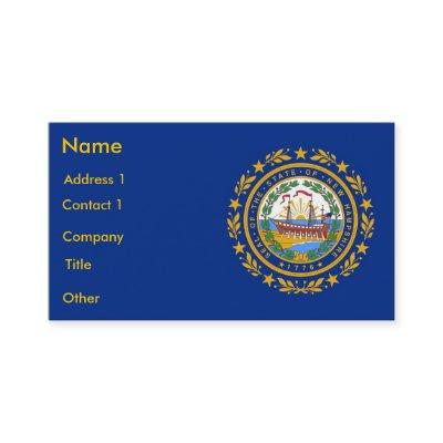 with Flag of New Hampshire U.S.A.