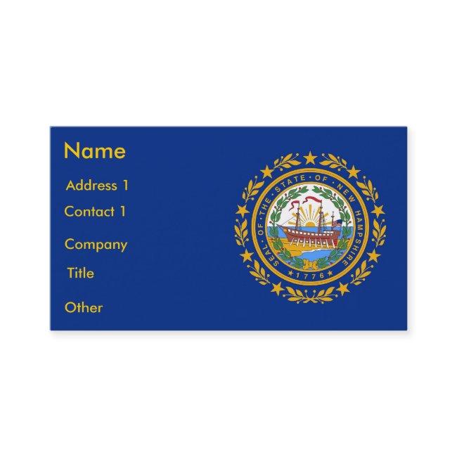 with Flag of New Hampshire U.S.A.
