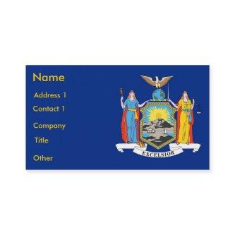 with Flag of New York U.S.A.