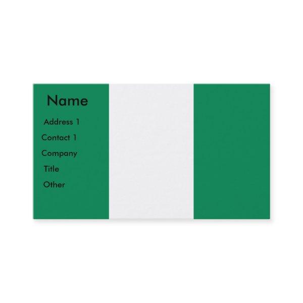 with Flag of Nigeria