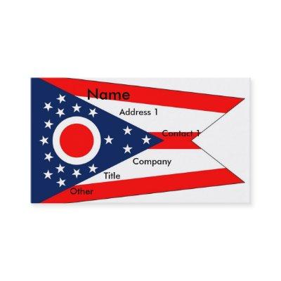 with Flag of Ohio U.S.A.