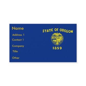 with Flag of Oregon U.S.A.