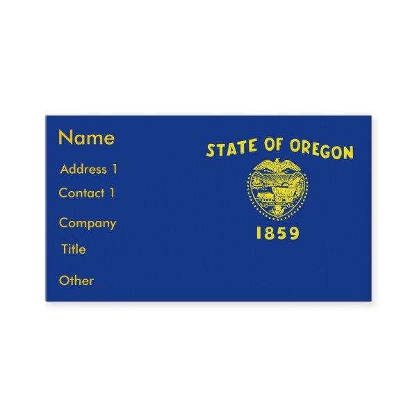 with Flag of Oregon U.S.A.