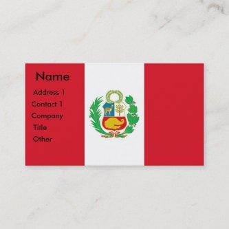 with Flag of Peru