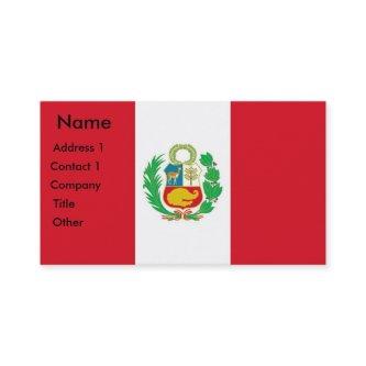 with Flag of Peru