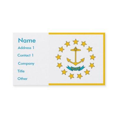 with Flag of Rhode Island U.S.A.