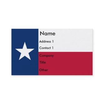 with Flag of Texas U.S.A.