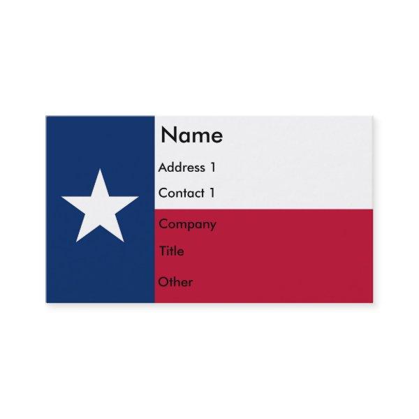 with Flag of Texas U.S.A.