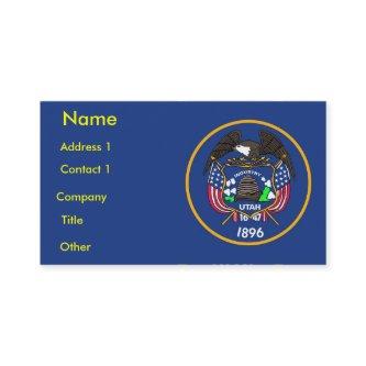 with Flag of Utah U.S.A.