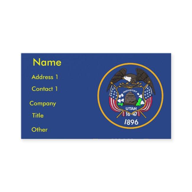 with Flag of Utah U.S.A.