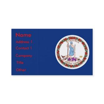 with Flag of Virginia U.S.A.
