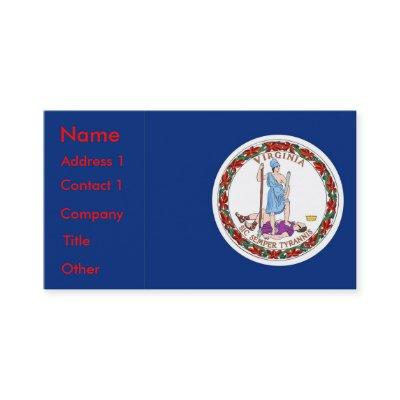with Flag of Virginia U.S.A.