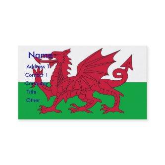 with Flag of Wales