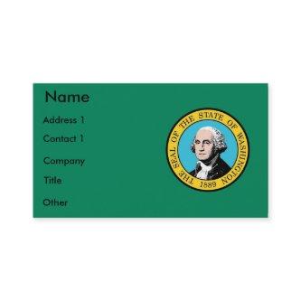 with Flag of Washington State U.S.A.
