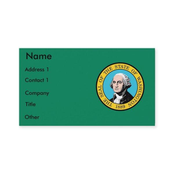 with Flag of Washington State U.S.A.
